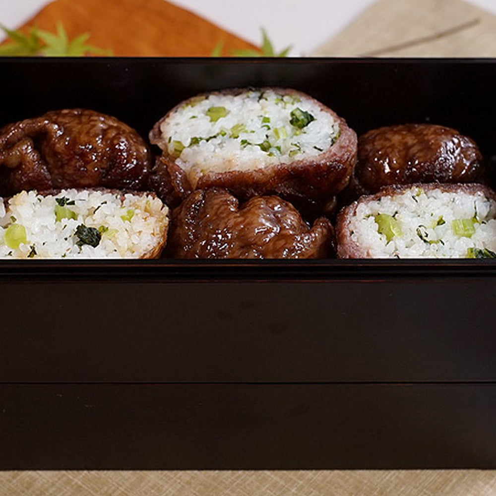 Recette Wagyu Wrapped Rice Ball
