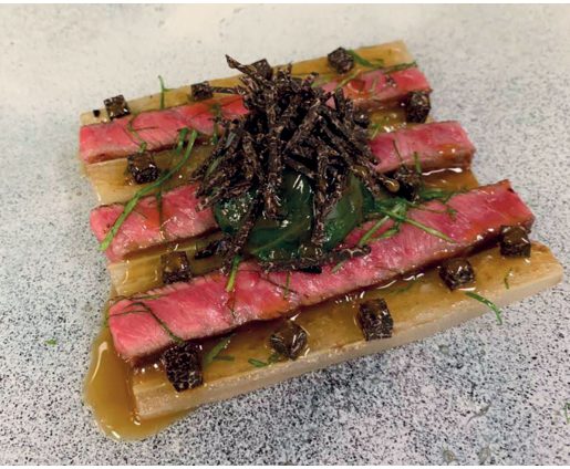Wagyu à la plancha, blettes et petits farcis, par Yoann Conte
